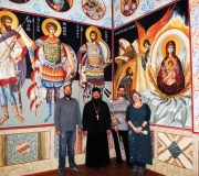 В Свято-Абалацком храме пос. Карабулак завершилась роспись стен В Свято-Абалацком храме пос. Карабулак завершилась роспись стен