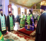 В Талдыкоргане впервые за много лет прошло Всенощное бдение архиерейским служением!